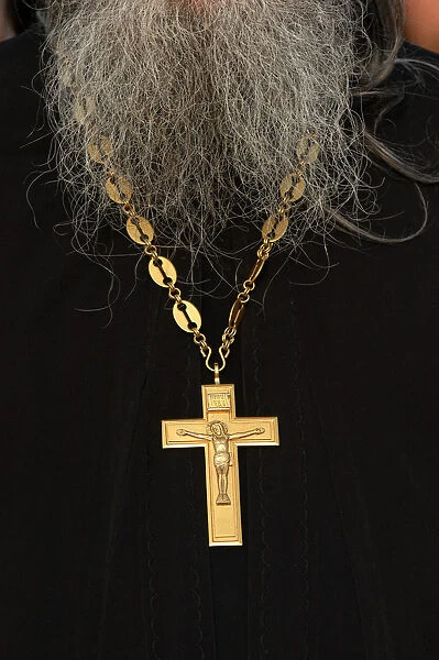 Orthodox priests cross