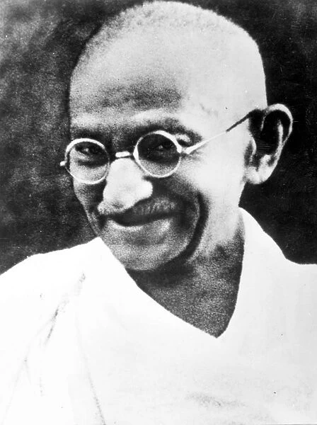 Photograph of Mahatma Gandhi 1940. Gandhi led India to independence