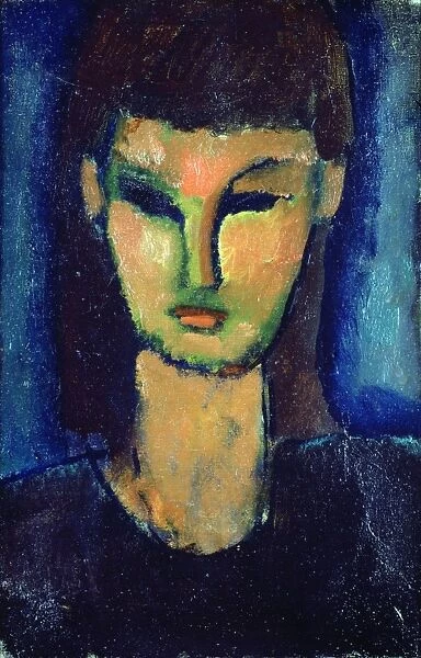 Portrait of a Young Woman, c1910. Oil on canvas. Amedeo Clemente Modigliani