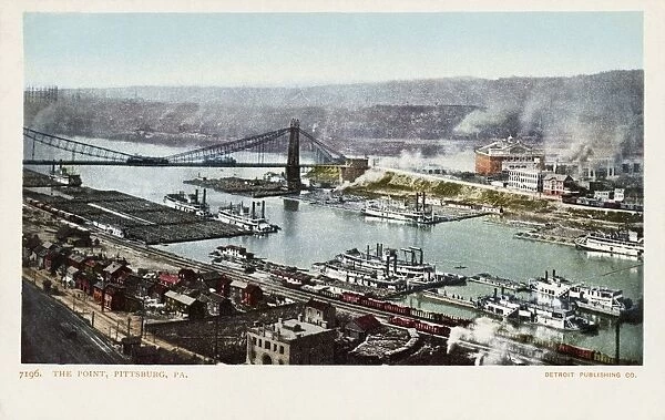 Postcard of the Point in Pittsburgh. ca. 1903, Postcard of the Point in Pittsburgh