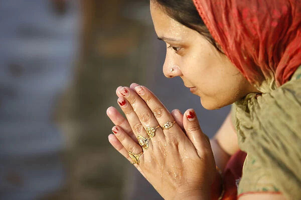 Prayer in Bangla Sahib Gurdwara