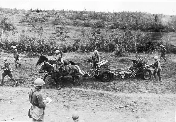 Red army horse-drawn artillery, in 1941