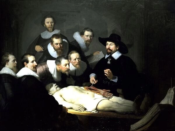 Rembrandt van Rijn (1606 - 1669) The Anatomy Lesson of Dr. Nicolaes Tulp. 1632 Oil