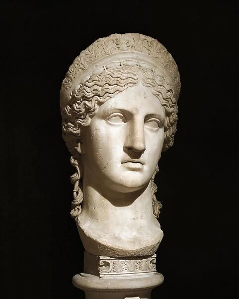 Roman civilization, Marble head of Hera Ludovisi (actually Antonia Augusta) mother of Emperor Claudius