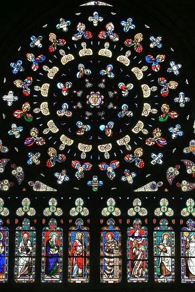 Rose window in Notre-Dame-des-Carmes church