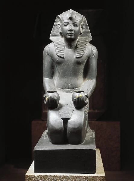 Schist statue of Ramses IV, circa 1165 B. C