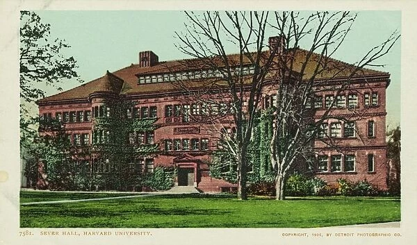 Sever Hall, Harvard University Postcard. 1904, Sever Hall, Harvard University Postcard