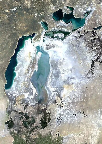 The Shrinking of the Aral Sea in 2010