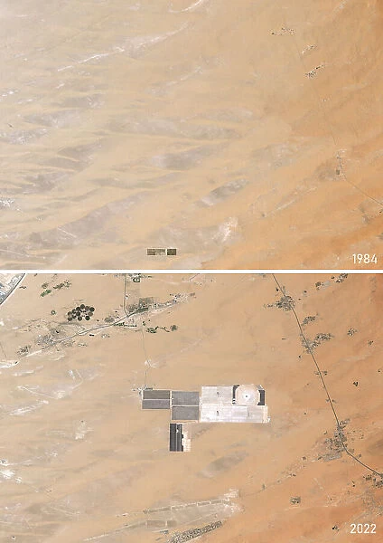 Solar Park in the Emirate of Abu Dhabi between 1984 and 2022