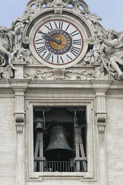 St Peters basilica clock and bell