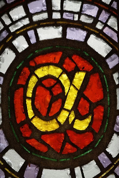 Stained glass in Holy Sacrament church