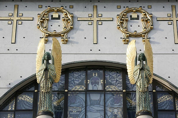 Am Steinhof church angels designed by Othmar Schimtowitz