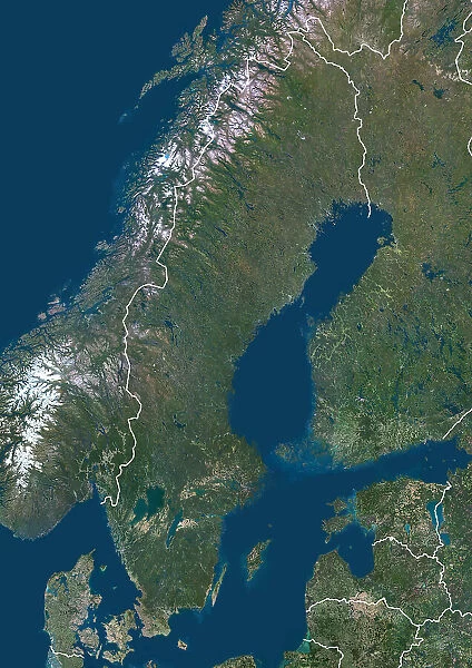 Sweden with borders