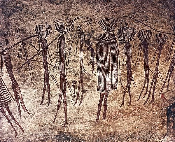 Tanzania, Dodoma Region, Kondoa, Rock drawings