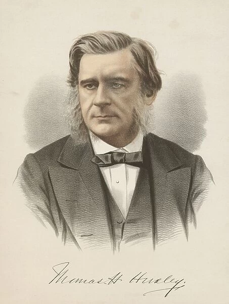 Thomas Henry Huxley (1825-1895) British biologist, champion of Darwin. From The National