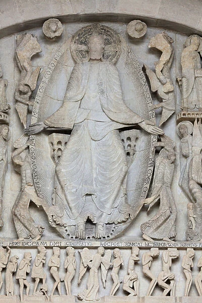Tympanum. Last Judgment by Gislebertus on the West Portal of Saint-Lazare Cathedral