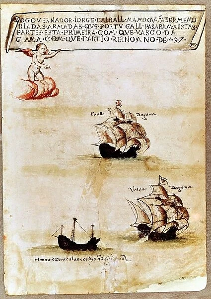 Vasco da Gama (c1469-1525) Portuguese navigator, first westerner to round Cape of Good Hope to Asia