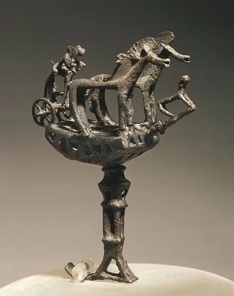 Votive model of a chariot, bronze