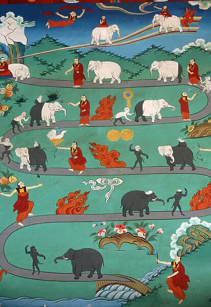 White elephant tale at Kopan monastery