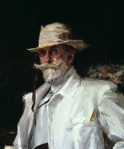 William Merritt Chase (1849-1916) American Impressionist painter and teacher. Annie Lang