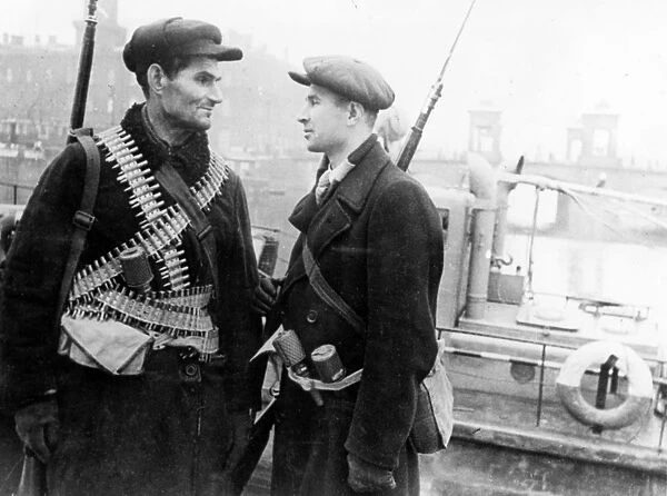 workers militia in leningrad, during world war ll