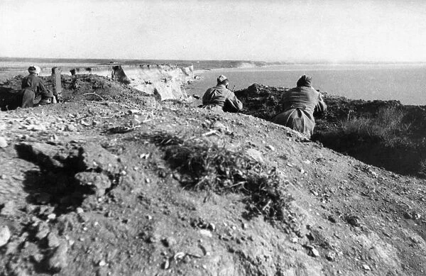 World war 2, an observation post near sevastopol, may 1944