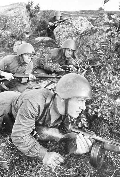 world war ll: red army landing group in the enemy rear, august 1941