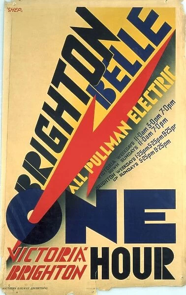 Brighton Belle, SR poster, 1934