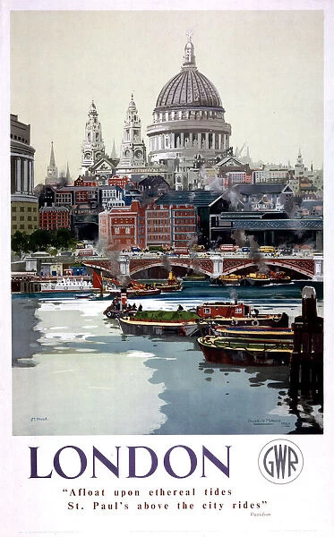 London, GWR poster, 1940s