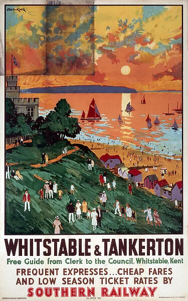 Whitstable and Tankerton, SR poster, 1936