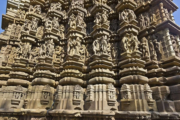 Artistic sculptures of Duladeo Temple, Khajuraho, Chhatarpur District, Madhya Pradesh, India