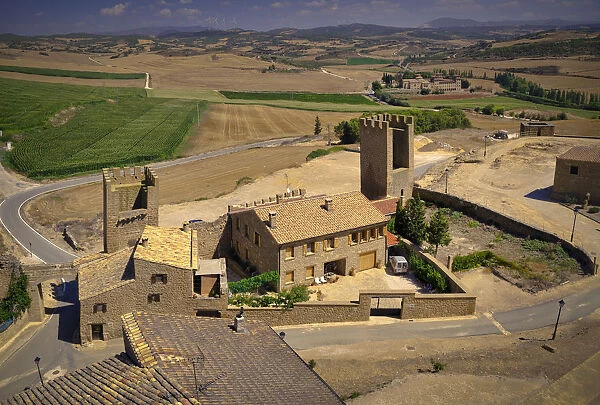 Cerco de Artajona, middle age fortress in Artajona, Spain