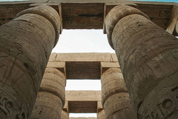 Column with hieroglyphs in Philae Temple