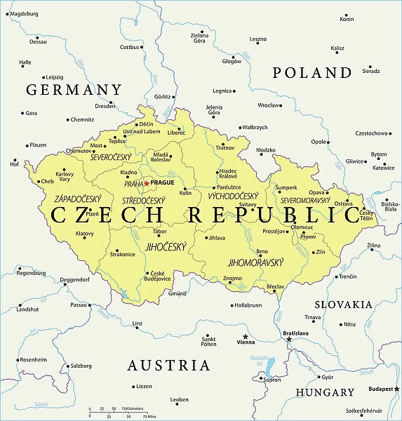 Czech Republic Reference Map