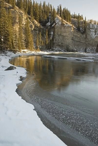 Elbow River In Winter