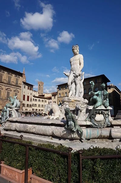 Fountain of Neptune, Close Up, Florence, Italy