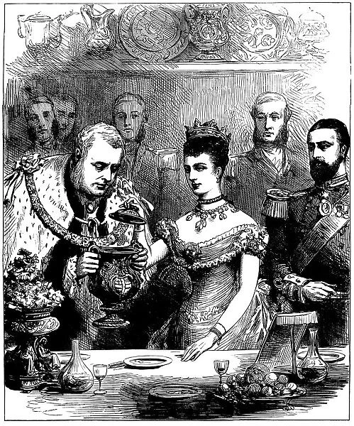 Guildhall banquet for Prince, Princess of Wales, Illustrated London News