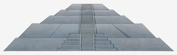 Illustration of pyramid steps