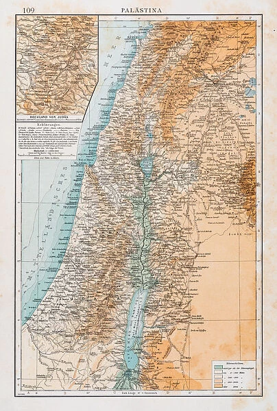Map of Palestine 1896