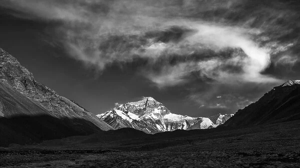 mt. Everest from Everest Base Camp, Tibet, China