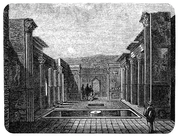Pompeii. Illustration of Pompeii