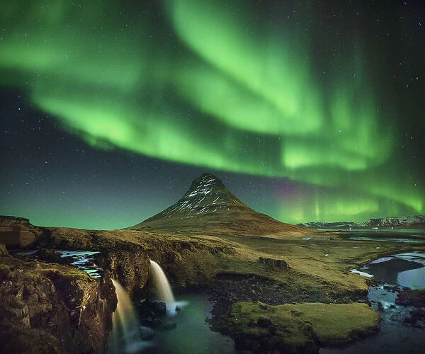 The Symphony of Light at Kirkjufell Mountain