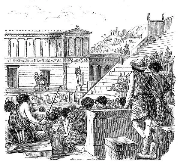 Theater performance in ancient Greece