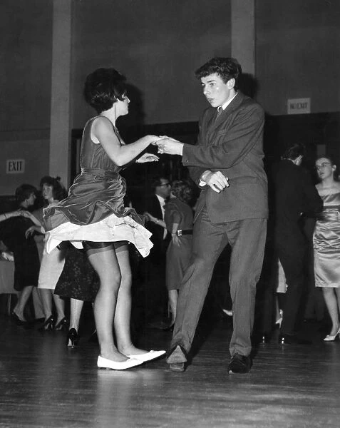 The jive 1950 dance  /  dancing  /  party season  /  celebration  /  happy vintage news