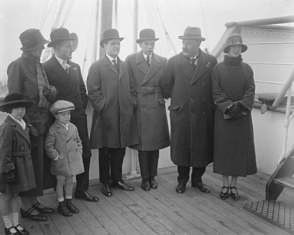 Sir James O Grady leaves for Tasmania Sir James O Grady photographed on board the