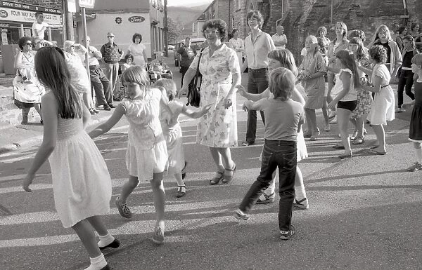 Flora Dance, Lostwithiel, Cornwall. July 1984