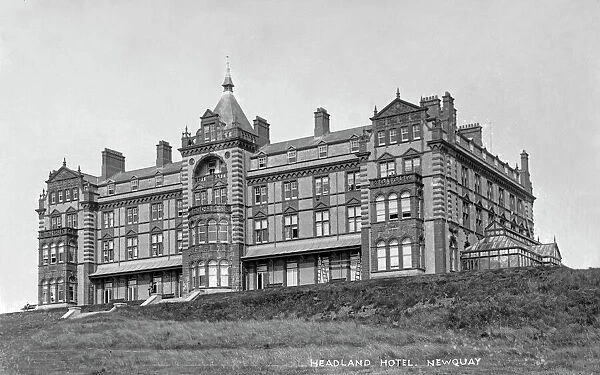headland hotel newquay cornwall early 1900s