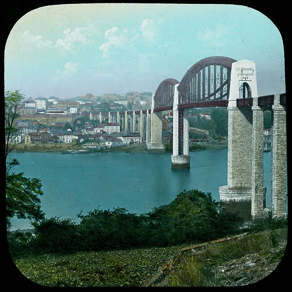Royal Albert Bridge, Saltash, Cornwall. After 1859