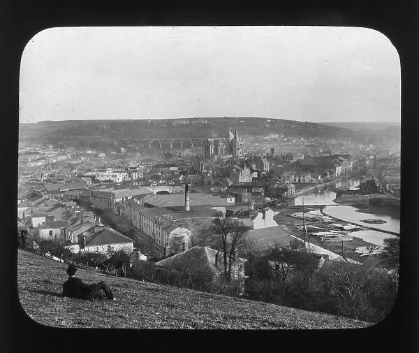 A view of Truro, Cornwall from Poltisco. Around 1890