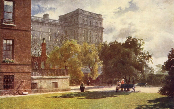 No 10 Downing Street, 1888 (colour litho)